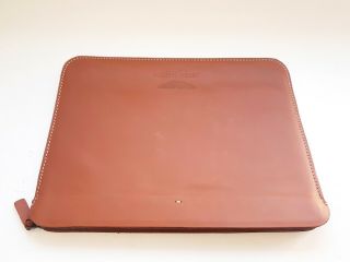 ASTON MARTIN RACING Brown Leather iPad / Documents Holder/Pouch /Orgonaze.  Rare 3