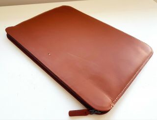 ASTON MARTIN RACING Brown Leather iPad / Documents Holder/Pouch /Orgonaze.  Rare 4