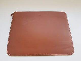 ASTON MARTIN RACING Brown Leather iPad / Documents Holder/Pouch /Orgonaze.  Rare 6