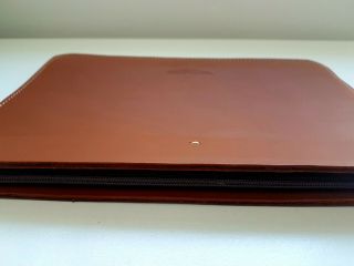 ASTON MARTIN RACING Brown Leather iPad / Documents Holder/Pouch /Orgonaze.  Rare 7