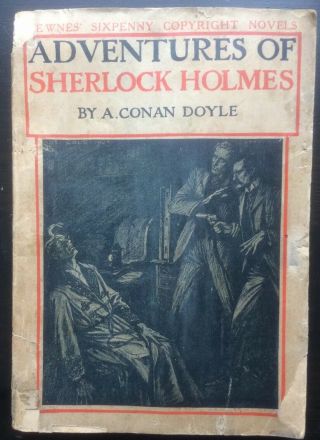 Newnes Sixpenny Novels A Conan Doyle The Adventures Of Sherlock Holmes Rare