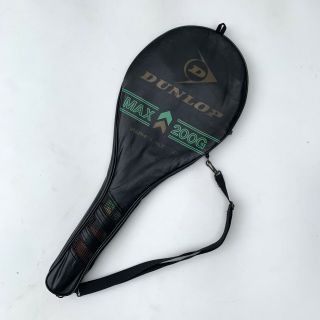 Vgc Vintage Dunlop Max 200g Graphite Grafil Injection Tennis Racquet W/ Case