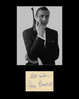 SEAN CONNERY signed JAMES BOND 007 autograph RARE authentic ALBUM PAGE AFTAL 2