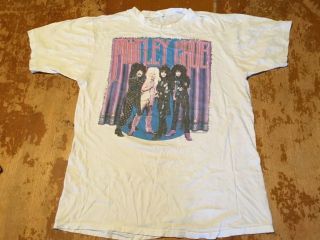 Vintage 1985 Motley Crue European Tour Shirt T - Shirt Iron Maiden