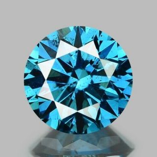 0.  73 Cts Rare Sparkling Fancy Intense Blue Color Natural Loose Diamond