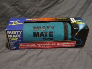 Vintage Misty Mate Pump Personal Portable Air Cooler Ultr Fine Mist