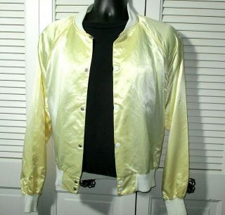 Vintage 70s - 80s DIAMOND DUST Satin Snap Up Jacket 