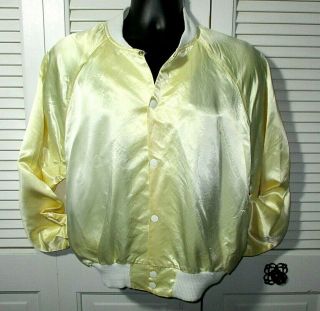 Vintage 70s - 80s DIAMOND DUST Satin Snap Up Jacket 