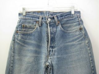 Vintage 1980s Black Stitch Bar Tack USA Levi ' s 501 Jeans Tag Size 32 X 34 2