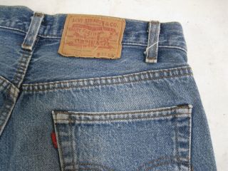 Vintage 1980s Black Stitch Bar Tack USA Levi ' s 501 Jeans Tag Size 32 X 34 5