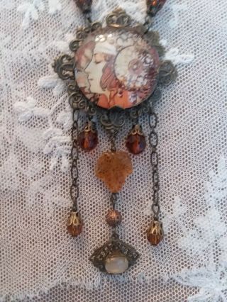 Vintage Style Art Nouveau Necklace Order For Kathleen To Purchase