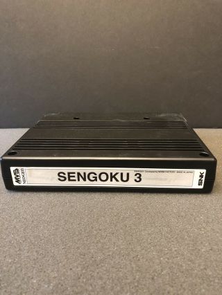Sengoku 3 Snk Neo Geo Mvs Arcade Cartridge 2001 & Rare
