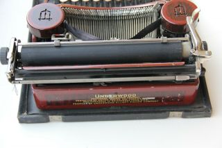 Underwood Portable Typewriter - Rare & Desirable Woodgrain Model 3