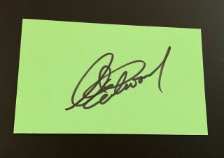 Clint Eastwood Actor Vintage Signed Autograph 3x5 Index Card Gran Torino