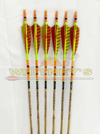 Black Eagle Archery Vintage Arrows For Bow Hunting / Target - 400 /.  005 - 6 Pack