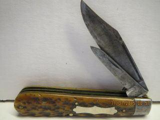 Vintage Wolfertz & Co.  Allentown Bone Handle Pocket Knife