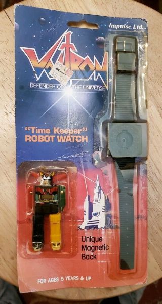 Vintage 1985 Voltron " Time Keeper " Robot Watch Toy Impulse Ltd Noc