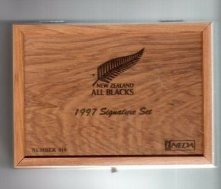 Nz All Blacks Limited Edition 1997 Boxed Signature Card Set - V Rare