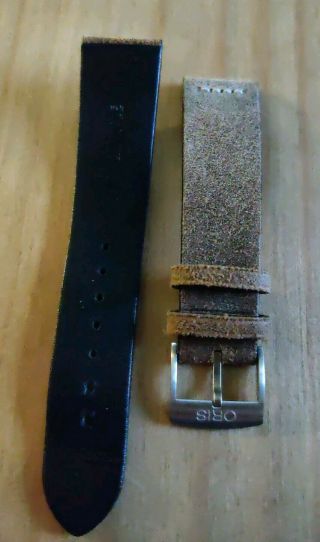 Authentic Oris Divers Sixty Five 65 Vintage Leather Strap with Buckle RRP £120 2