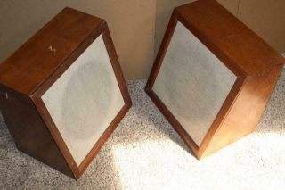 Vintage Pair Jensen Model 9 Full Range 12 " Speakers Hifi In Wood Cabs