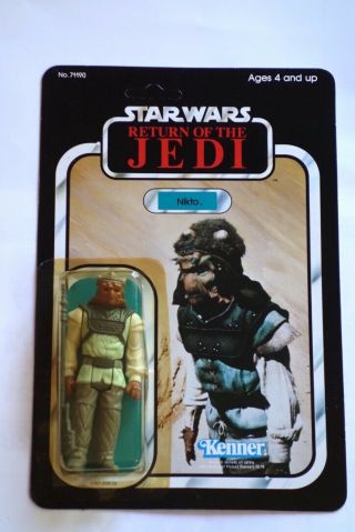 Vintage Star Wars 1983 Return Of The Jedi Nikto Rotj 77 Back