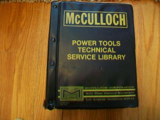 Vintage Mcculloch Chainsaw Master Illustrated Parts Book Shop Manuals 1962 - 75