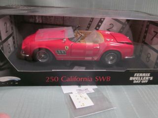 1/18 Hot Wheels ELITE Ferrari 250 California SWB Ferris Bueller ' s Custom RARE 11
