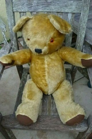 Huge Vintage Merrythought Mohair Teddy Bear - 30 " Tall - Previously Loved