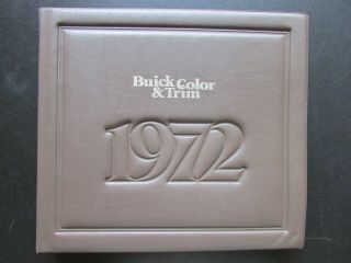 Rare 1972 Buick " Color & Trim " Dealer Album,  Near