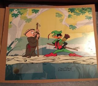 Chuck Jones Buck And A Quarter Staff Animation Cel Signed 201/500 W/coa Rare