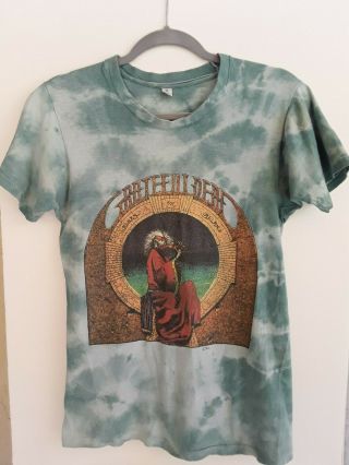 Vintage 70s Grateful Dead Blues For Allah Tie Dye T Shirt Medium Usa 100 Cotton