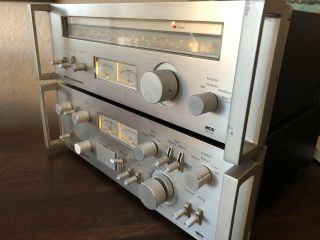 Vintage MCS 3865 Stereo Integrated Amplifier and AM/FM Tuner 3710 Silver Face 5