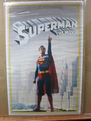 Vintage Poster Dc Comics Superman The Movie 1978 Inv 3577