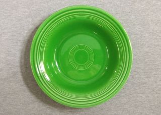 Fiesta Vintage Medium Green Deep Plate Bowl - Fiestaware (1959 - 1969)