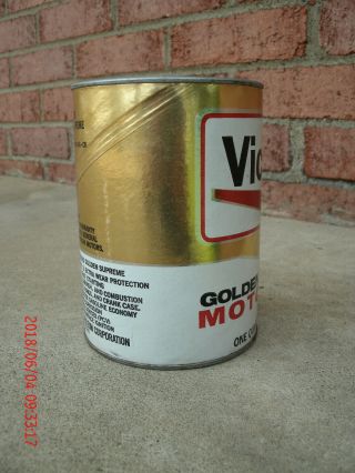 vintage Vickers motor oil quart can - late1960 ' s 2
