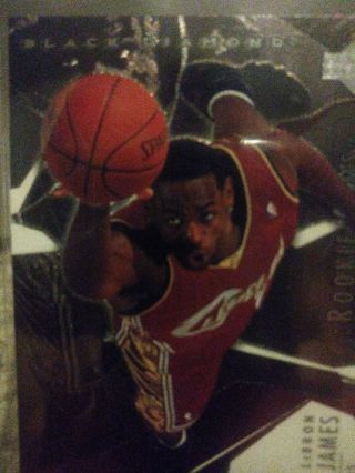 2003/04 Upper Deck Black Diamond LeBron James 184 Rookie Rare 2