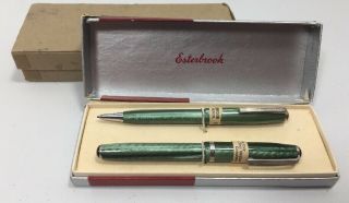 Vintage Old Stock Esterbrook Fountain Pen Set W Outer Box Not Parker