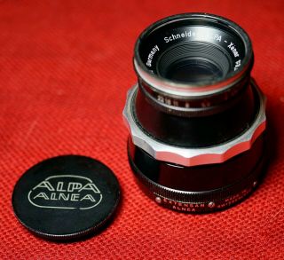 Rare Schneider Alpa - Xenar 75mm F:3.  5 Lens,  Less Than 500 Made