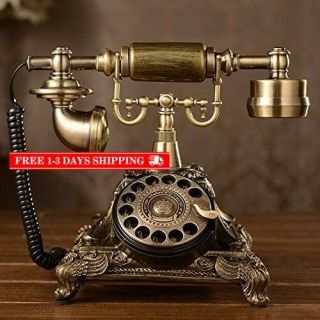 Corded Telephones Vintage Retro Old Fashioned Desk Table Phone Home Decoration