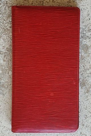 Vintage 1993 Louis Vuitton Red Epi Business Card Holder or credit card holder 3