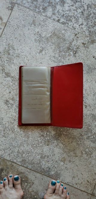 Vintage 1993 Louis Vuitton Red Epi Business Card Holder or credit card holder 5