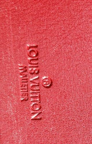 Vintage 1993 Louis Vuitton Red Epi Business Card Holder or credit card holder 6