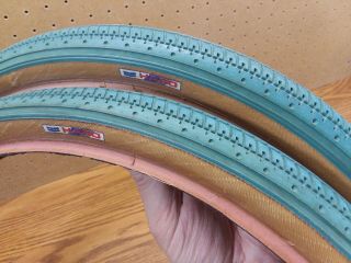 Very Rare 80s Haro Master Blue Freestyle Tires 20x1.  75 Old School Bmx Sport Fst
