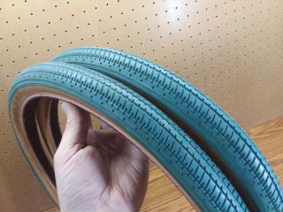 VERY RARE 80s Haro Master Blue Freestyle Tires 20x1.  75 Old School BMX Sport FST 3