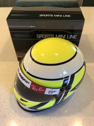 Jenson Button Brawn Mercedes 2009 F1 Formula One Mini 1/2 Helmet Rare Visor 2