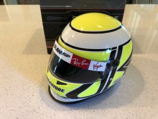 Jenson Button Brawn Mercedes 2009 F1 Formula One Mini 1/2 Helmet Rare Visor 3