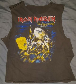 Iron Maiden Vintage 1985 Live After Death Shirt Very Rare