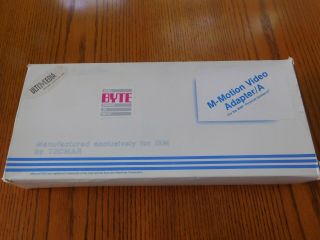 Vintage Ibm Microchannel Motion Video Adapter/a Factory Box 95f1091 Nos