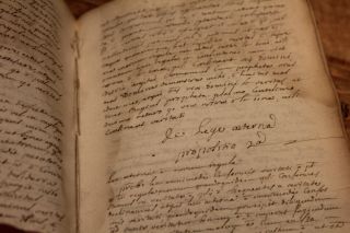 c1600 Latin Handwritten manuscript book 400p physica logica See pictures RARE 9
