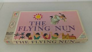 Vintage 1968 Mb The Flying Nun T.  V.  Show Board Game 100 Comp Mib Sally Fields